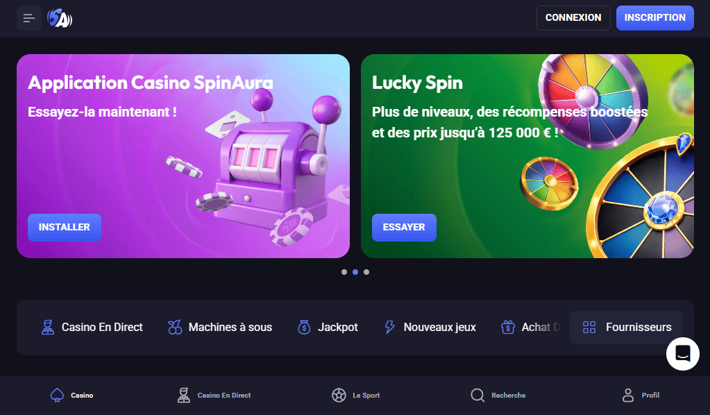 Site Officiel SpinAuraCasino Avis ainsi que Retrait des Argent Réel pour les Francais